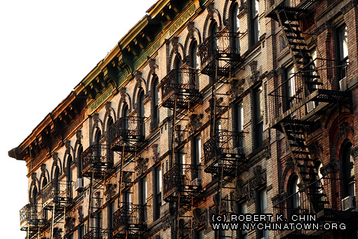 North Side of Broome Street btwn Orchard St and Ludlow St. New York, NY.